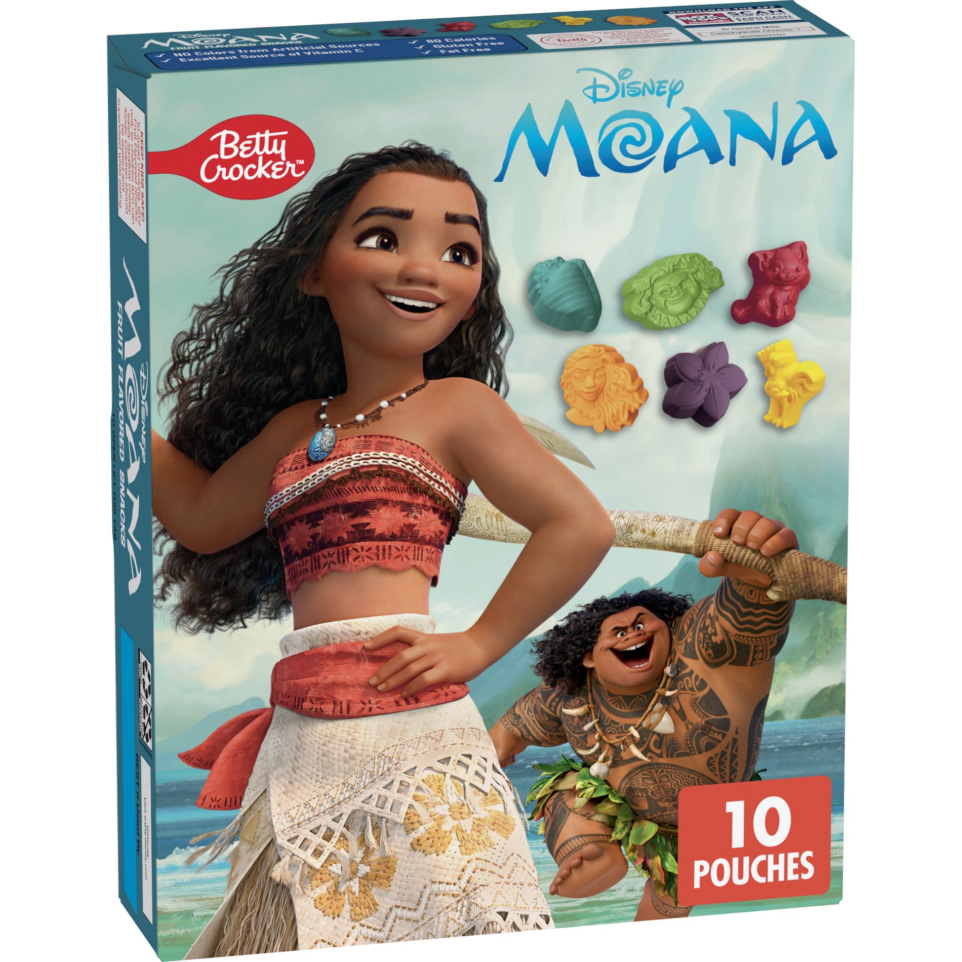 Betty Crocker Moana Fruit Snacks - 8oz/10ct