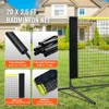 VEVOR Badminton Net, Height Adjustable Volleyball Net, 20ft Wide Foldable Pickleball Net, Portable Tennis Net Set with Poles, Stand, Bag, Rackets - 4 of 4