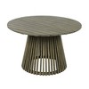 NAYSAYE Patio Accent Table Sets Outdoor Acacia Wood Round Dining Table for Backyard Lawn Balcony, Gray, 47.25"*47.25"*29.75" - 2 of 4