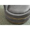Velvet 360-degree Swivel Barrel Chair with Padded Seat and Stainless Steel Base - 3 of 4