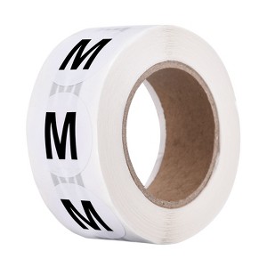 Unique Bargains Paper Self-Adhesive Round Clothing Size Sticker Label 1 Roll 500 Pcs - 1 of 3