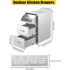 17x21x30 inch Triple Drawer Outdoor Kitchen BBQ Island Stainless Steel With Vent - 2 of 4