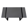 NicBex 48" Industrial Computer Desk with Grey Reclaimed Wood-Look Black Metal Legs, X-Shaped Support for Home Office, Laptop/Work - 4 of 4