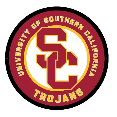 Evergreen Ultra-Thin Edgelight LED Wall Decor, Round, University of Southern California- 23 x 23 Inches Made In USA