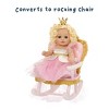 BABY Born Princess 2-in-1 Rocking Chair with Feeding Tray,14-17" Baby Doll Accessory - 4 of 4