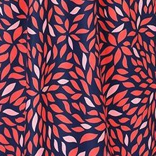 red geometric print