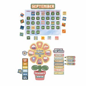 Eureka S'Cool Era Calendar Bulletin Board Set, 100 Pieces - 1 of 3