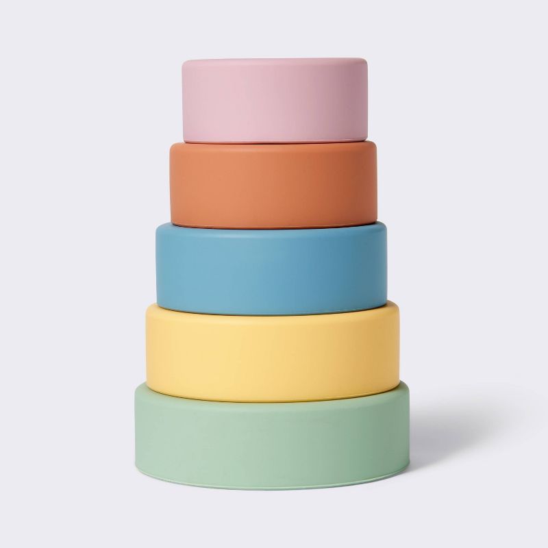 Cup Stacker Silicone Toy - Cloud Island&#8482;, 1 of 6