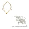 Adornia 14k Gold Plated Pearl and Shell with Paper Clip Chain Double Necklace - image 2 of 2