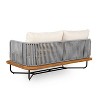 Christopher Knight Home Lucca Outdoor Acacia Wood Rope Woven Right Arm Sectional Sofa - 4 of 4