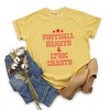 Football Hearts & Lyric Charts - Womens Garment Dyed Tee - 3 of 4