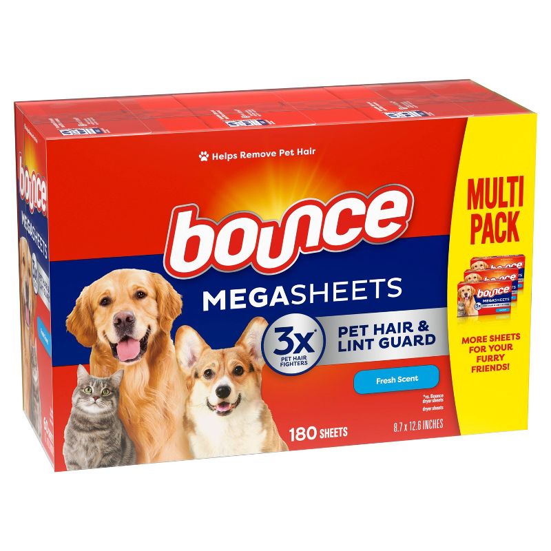 Bounce Pet Hair and Lint Guard Mega Dryer Sheets - Fresh, 3 of 10