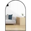 FONTOI 32" Arched Bathroom Vanity Mirrors for Wall, Dressing Mirror for Bathroom Living Room Bedroom, Black, 24"*1.1"*36" - 4 of 4