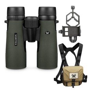 Vortex 10x42 Diamondback Binoculars HD w/GlassPak Case & Smartphone Adapter Kit - 1 of 4