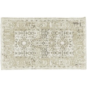 Juvale Boho Themed Jute Area Rug 3x5 ft, Indoor Outdoor Bathroom Bedroom Decor Grey Vintage - 1 of 4