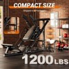 COZONY 3-in-1 Leg Press & Hack Squat Machine with Weight Storage, Fits 1" & 2" Plates - 3 of 4