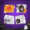 Black and Orange Halloween Flower Arrangement (2 PCS) with Vase - Artificial Dahlia, Eyeball Flower, and Pumpkin Bouquet for Table Decor - 3 of 4