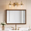 Tribesigns Modern 3-Light Gold Vanity Light, Bathroom Sconce Lamp for Mirror with Clear Glass Shade, Wall Sconces for Mirror Hallway(E26 Base) - 2 of 4