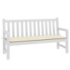 vidaXL Garden Bench Cushion Cream Oxford fabric 59.1 x 19.7 x 1.6 in - 3 of 4