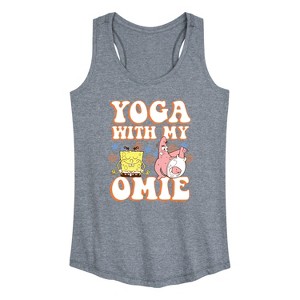 Women's - SpongeBob SquarePants - Yoga with My Omie Graphic Racerback Tank - 1 of 4