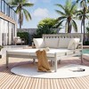 Whisen Outdoor Daybed, Patio Daybed with Four Pillows, Wooden Outdoor Bed with Curved Armrests - 2 of 4