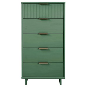 Granville Tall Modern 5 Drawer Dresser - Manhattan Comfort - 1 of 4