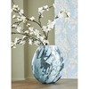 Signature Design by Ashley Cartshaw 11.75" Glass Vase, Iridescent Teal Finish - 2 of 4