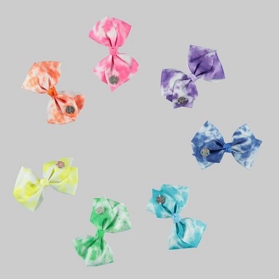 Girls' JoJo Siwa Tie-Dye 7pk Mini Bow Hair Clip