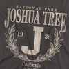 Joshua Tree National Park Laurel Wreath Adult T-Shirt Charcoal - 2 of 4