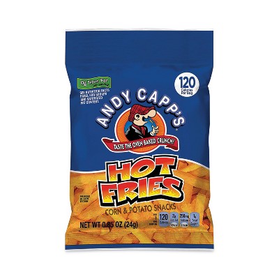 Andy Capps Hot Fries, Corn & Potato Snacks - Count of 72 - 0.85 oz