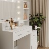 NicBex Vanity Desk with Mirror Dresser with Mirror, 40.9IN Dressing Table with 5 Large Drawer and Storage Cabinet for Bedroom - 2 of 4