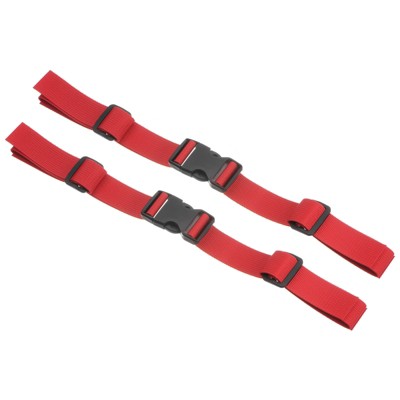 Unique Bargains Polyester Adjustable Quick-Release Buckle Backpack Waist Straps 2 Pcs