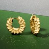 Ross-Simons Italian 14kt Yellow Gold Shrimp Hoop Earrings - 3 of 4
