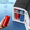 R.W.FLAME Makeup Compact Refrigerator, Skin Care for Bedroom, Car, Office & Dorm, Portable Small Cooler for Cosmetics, BLACK - 3 of 4