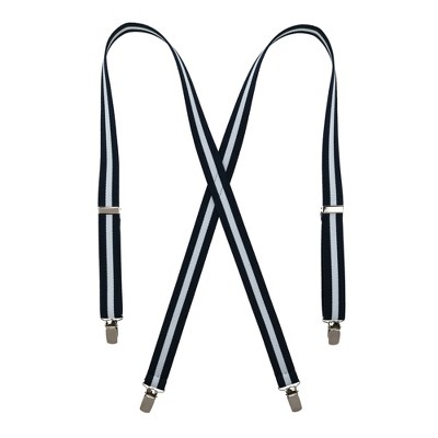 Thedappertie Men's Red X-back Metal Clip Fastening Suspenders : Target