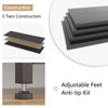 10-Drawer Fabric Dresser - Lightweight Storage w/Steel Frame & Wood Top, Multi-Functional Organizer - 3 of 4