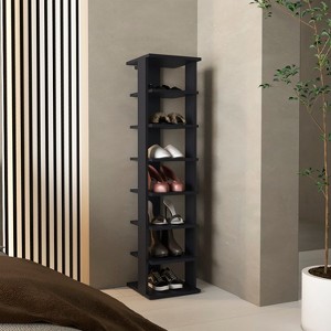 Vynxaria Modern 7-Tier Slim Shoe Rack, Compact Organizer, Durable Design - 1 of 4