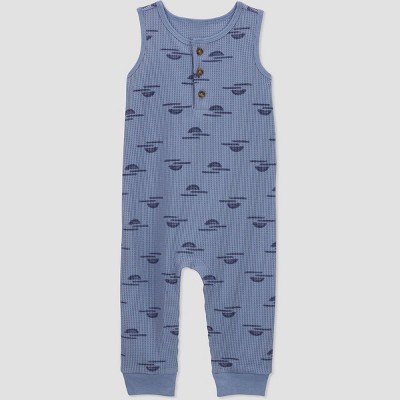Image of Carter's Just One You® Baby Boys' Sunset Jumpsuit - Blue 3M