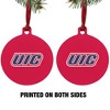 UIC Primary Logo Aluminum Holiday Christmas Tree Ornament - 2 of 4