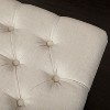 KWPZQEB 41" Button-Tufted Ottoman Bench, Benches with Upholstered , Large End of Bed Bench Ottomans, Tufted Ottoman for Entryway, Bedroom, End of Bed - 3 of 4