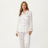 Anna-Kaci Lounge Women's 2-Piece Set Printed Button Front Pajama Top with Contrast Piping and Matching Relaxed Fit Lounge Pants - 2 of 4