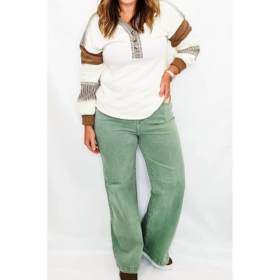 Women's High Rise Wide Leg Jeans - RISEN