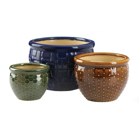 Set 3 Ceramic Plant Pots - & Thingz : Target