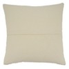 Saro Lifestyle Fringe Stripe Design Throw Pillow With Down Filling, Ivory - image 2 of 3