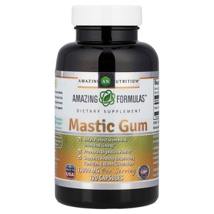 Amazing Formulas Mastic Gum 1000 mg Per Serving 120 Capsules -(Non GMO,Gluten Free)- Supports Gastrointestinal Health, Digestive Function, Immune - 1 of 4