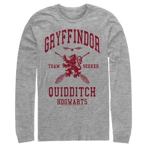 Men's Harry Potter Gryffindor Quidditch Team Seeker Long Sleeve Shirt - 1 of 4