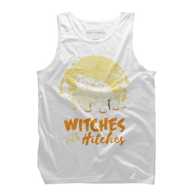 Men's Design By Humans Halloween Camping Witches Hitches Funny By RedBirdLS Tank Top