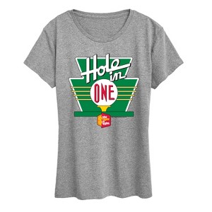 Women's Price is Right Hole In One Short Sleeve Graphic T-Shirt - Heather Grey - Medium - 1 of 4