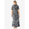 Dreams & Co. Women's Plus Size Long T-Shirt Lounger - 3 of 4