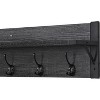 4-Tier Shoe Rack with 2 Drawers, Shoes Storage Rack One Set Hallway Show Rack with Storage and Hooks for Home Entry Way - 4 of 4